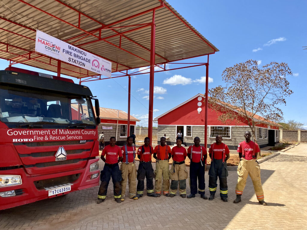 Construction of the fire station in Makueni